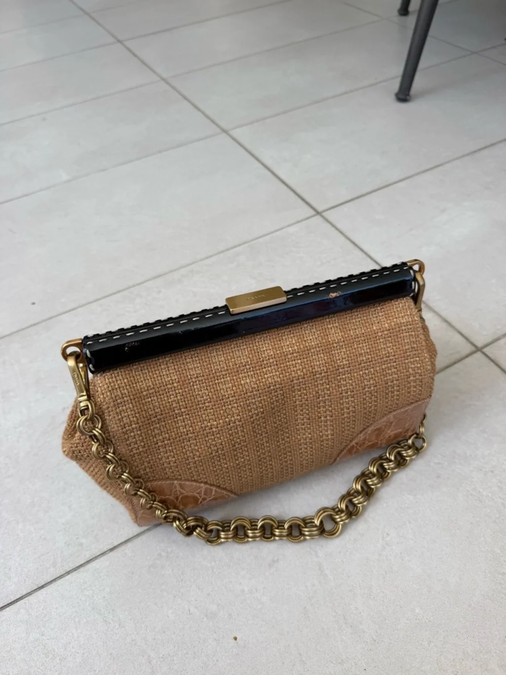 Prada Vintage Woven Shoulder Bag - Picture 7 of 10